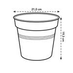 green basics anzuchttopf 21cm steingrün